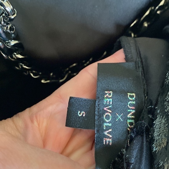 Dundas Revolve Hendrix Midi Dress in Black Size Small NWT - Picture 13 of 13